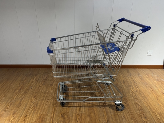 Αγορά 125L μεταλλική λιανική πώληση σκόνης επικάλυψη αναδιπλούμενο ατσάλινο καροτσάκι για την υποστήριξη των αγορών στο σούπερ μάρκετ online manufacture