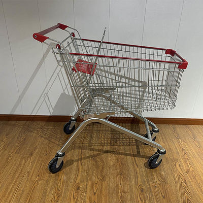 Αγορά 125L European Style Metal Supermarket Shopping Carts Trolley with Custom Logo Printing διαδικτυακή κατασκευή