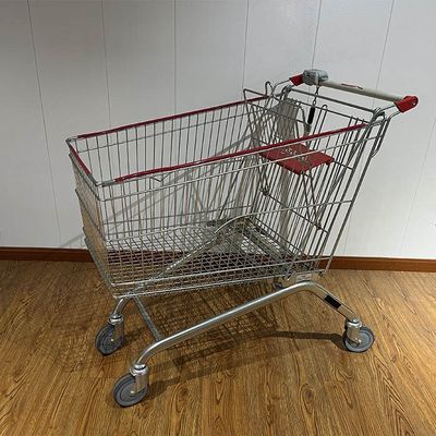Αγορά 240L European Style Shopping Trolley with CE Certification Metal Supermarket Carts διαδικτυακή κατασκευή